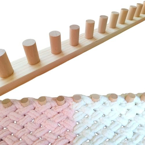 121,9 cm grober Strickdecken-Webstuhl, individueller Strickwebstuhl, faltbar und tragbar