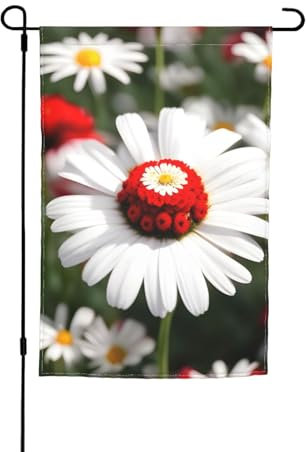 BBEXJIGY Dekorative Flaggen mit Blumen- und Gänseblümchen-Druck, für den Außenbereich, 30,5 x 45,7 cm, für Haus, Außenbereich, Garten, Dekoration