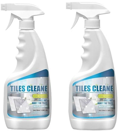 Fliesen und Fugenreiniger Sprühgerät, 2025 Neuest Bodenreiniger, Fliesenreiniger Extra Stark mit Tiefenwirkung, Bodenreiniger, Starkes Reinigungsmittel für Küche, Bad, Spüle & geflieste Wände (2)