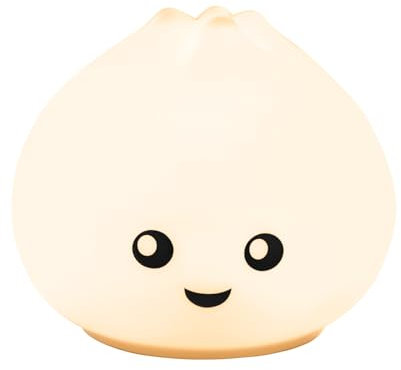 BUOAZR Veilleuse Enfant, Lampe en Silicone avec Lumière Chaude Dimmable Progressive & Lumière de 8 Couleurs, 1200 mAh Rechargeable Veilleuse BéBé