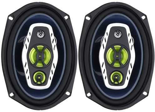 Tweeter per Auto 2 altoparlanti Hi-Fi stereo a gamma completa per auto, 12 V, 1000 W, 6 x 9 pollici, 3 vie, coassiali, audio, musica