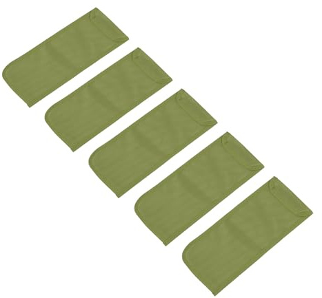 ZASCHMOY Ensemble de Sacs de Tarif de Tente Résistante à la Perforation avec Stockage Multifonctionnel pour les Chevilles, les Ongles et les Accessoires - Tissu d'Oxford Noir, Organisateur de 5pcs