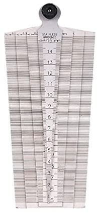 Spessimetro A Cuneo Conico Righello Gioco Sonda Conica Strumenti Misura Dello Spazio Righello In Acciaio Valvola Spessore Set Strumenti Tastatore In Acciaio Inossidabile La