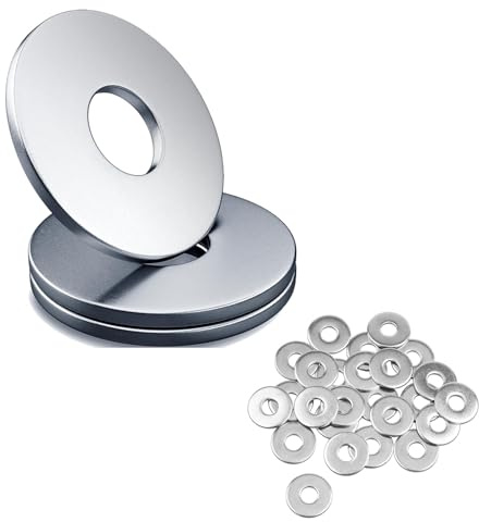 50 Pezzi Rondelle Piatte,Hardware in Lotto per Riparazioni Set con Misure M8 x 16mm,20mm, 24mm in Acciaio,per Fissaggi,Serraggio e Montaggio di Bulloni e Viti in Carrozzeria