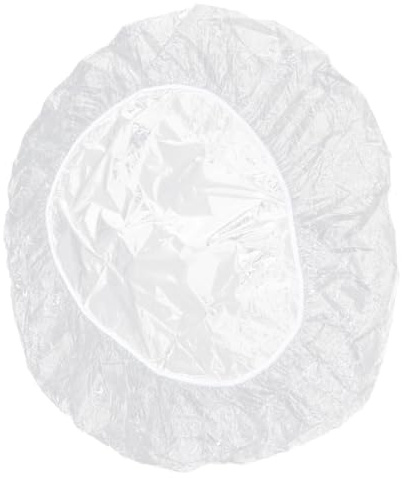 VOSAREA Nappe Ronde Transparente en PVC, Élastique, Extensible 120–180 cm | Protection ajustée contre poussière, huile et éclaboussures, pour terrasse, jardin et repas