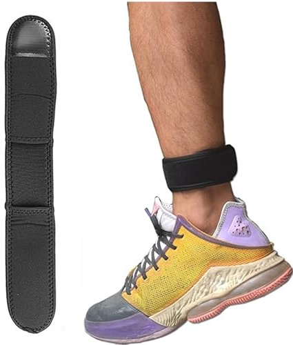 QIUMING Cinturino per caviglia regolabile, contapassi, cinturino con chiusura in , compatibile con contapassi, regolabile, adatto per corsa, jogging, passeggiate, escursionismo, allenamento