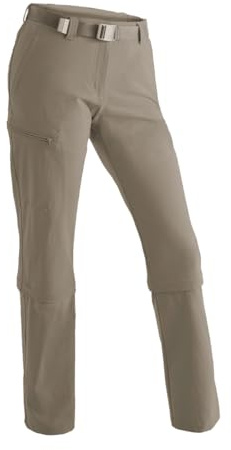 Maier Sports Pantalon Arolla Zip Off pour Femme | Pour le Trekking et la Randonnée, Séchage Rapide dryprotec et Fonction Zip-Off, Idéal Toute l’Année