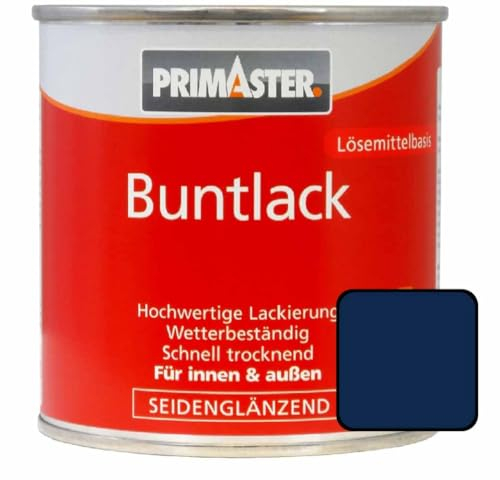 Primaster Buntlack 125ml Enzianblau Seidenglänzend Wetterbeständig Holz & Metall