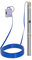 MSW Pompe Immergée 3800 L/h, 550 W, Profondeur de pompage max. 55 m, Diamètre de la pompe 70 mm, Acier inox - Pompe de Puits Submersible