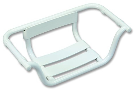 Sedile per vasca da bagno con schienale per anziani disabili Bianco RAL 9010