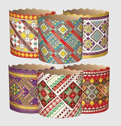 OLYMP Backform-Set für Osterkuchen Традиционная | Traditionell | 5 St, aus Backpapier | Panettone (H 8,5 cm, ∅ 9 cm)