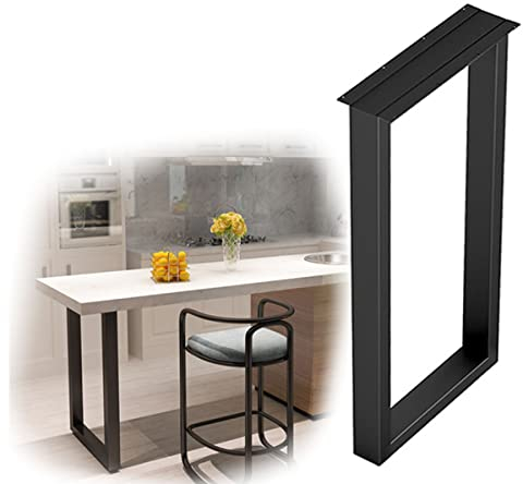 DJZZ Schwarz Esstisch Beine 1 Stück Metall Tischbeine Esstisch Tischgestell Moderne Stahl-Tischbeine für DIY Schreibtisch, Bartisch (Size : 30x70 cm/12x28inch)
