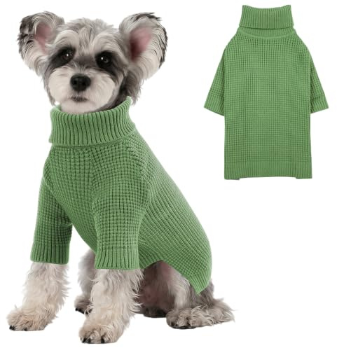 KONVINIT Hundepullover - Weicher Langarm Hundepulli Winter Warm l