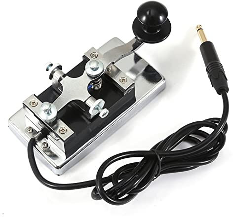 TsoLay K4 de clés à morse télégraphique manuel en acier inoxydable pour radio CW à ondes courtes