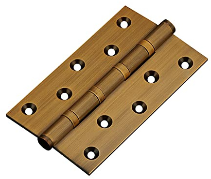 ECOLFE internal door hinges,gate hinges, 5 Inch Ball Bearing Steel Butt Door Hinge, 3mm Thick Solid Brass Silent Hinge, for Office Doors, Hotel Doors, Room Door