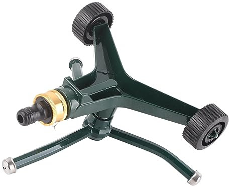 Aspersor De Césped De Tres Brazos, Aspersor De Riego Giratorio De 360 ​​Grados con Conector G3 4 para Riego De Jardines Pequeños