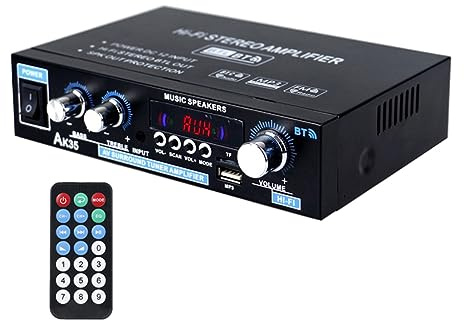 Ycagrain Amplificatore di Potenza Digitale AK35 Amplificatore di Potenza a 2 Canali Amplificatore di Potenza Generale Accessori Auto Forniture Spina EU