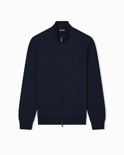 EMPORIO ARMANI MAN'S BASIC TERRY OPEN TRÖJA BLÅ L, BLÅ, L