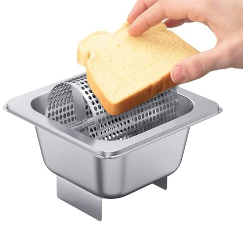 Rullo per burro in acciaio inox con design perforato, contiene 1020,6 g per una facile diffusione, ideale per picnic e cucina interna ed esterna
