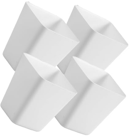 AKOOSY 4 piezas Cestas Colgantes Pequeñas para Carrito Organizador Portavasos y Almacenaje Multifuncional para Hogar y Oficina Botes con Plano para Uso Estanterías y Mesas