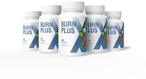 Burn Plus – Formule végétale avec extrait de café vert & framboise | 60 gélules – 450 mg (3+2 gratuit)