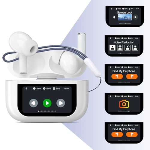 Swetfela Übersetzungs-Kopfhörer, 3-in-1-Übersetzungs-Kopfhörer Kopfhörer 145 Sprachen, Übersetzungskopfhörer Bluetooth 5.4, Translator Earbuds für sofortige Mehrsprachen-Kommunikation (Weiß)