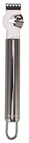 Lemon Zester Stainless Steel Lemon Citrus Peeler Kitchen Peeler Tool Orange Lemon Peelers Citrus Orange Peeling Tool for Kitchen Bar Restaurant (Black)