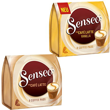 Senseo Dosettes Cafe Latte Set, Café au Lait, Café au Lait Pad, 2 variétés