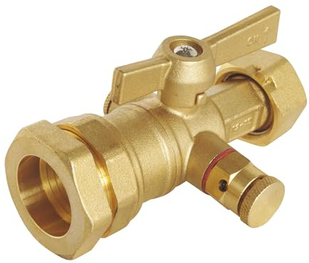 Somatherm 70-32-20 Tap with Counter PE 32 / Nut 20/27 in Bleed, Grey