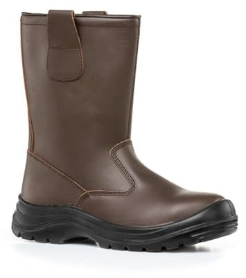 Coverguard Botte de securite en Cuir Non fourree Pyroxite S3 SRC,45 EU,Marron