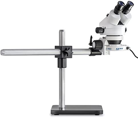 KERN OZL 963UK Optics OZL-96 Stereomikroskop-Sets, Trinocular Tubus, Universal (Teleskoparm mit Platte), 4, 5W LED (Reflecting) Beleuchtung