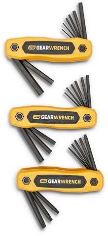GEARWRENCH 83512 SAE/Metric/Torx Folding Hex Key Set, 25 Piece