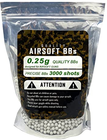 Softair Munition 3000x polished High End Airsoft Kugeln Balls 6mm 0,25g