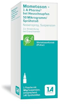 Mometason – 1 A Pharma ® wirkstarkes Nasenspray gegen Heuschnupfen: 140 Sprühstöße