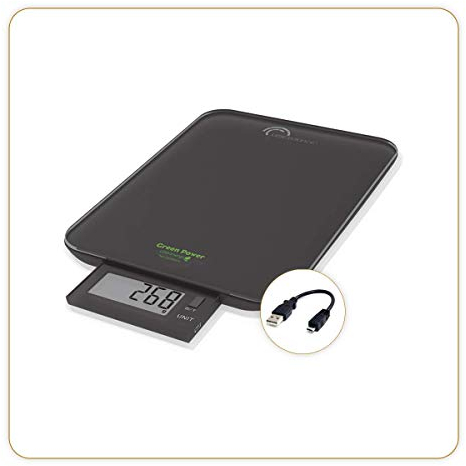 LITTLE BALANCE 8580 Slide 10 Noir USB-C, Balance de cuisine sans pile USB, Réparable, 10 kg, Noir