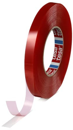 Tesa 4965 Next Gen - Doppelseitiges Klebeband, Hohe Scherfestigkeit und Temperaturbeständigkeit, Hochwertiger Acrylatkleber, Transparent, Biomasse-ausgeglichen