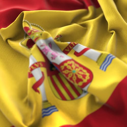 BullTek Bandera Nacional 90 x 60 cm – Bandera de poliéster con trabilla para la barra resistente a la intemperie, color vivo y apto para uso interior y exterior European Flag (España)