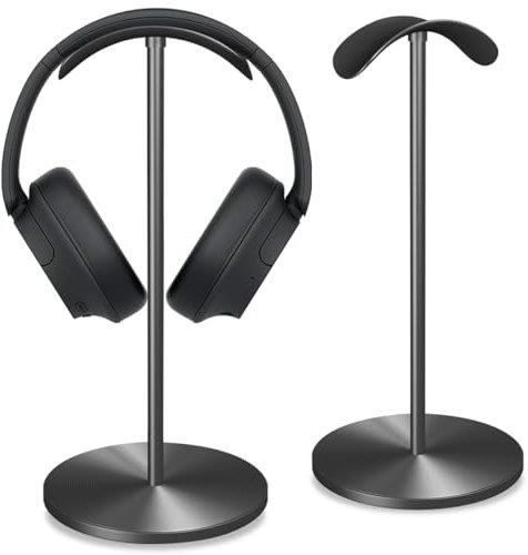 Cyfromt Headphone for Desk Hanger Holder Organizer Keeper Racks Storage Mount Gaming Headset Stand Premium Functional Craftmanship Headset Stand (Metal)