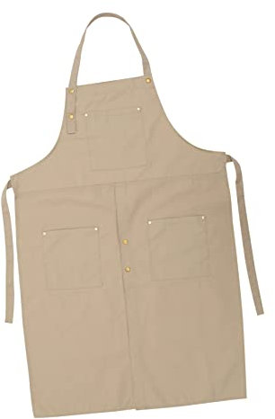 GLSTOY Leichte Reißfeste Keramikwerkstatt Schürze Aus Canvas Mit Taschen Verstellbar Multifunktionale Gartenschürze Für Erwachsene Und Frauen