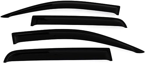 YoQIK 4 Stück Auto Fenster Windabweiser für Toyota Hilux Vigo 2005-2014,Dach Seitenfenster Winddeflektoren Windabweisern Abweiser Visier Regenabweiser Regenschutz Zubehör