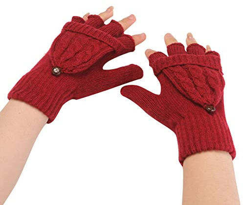 Gym-Handschuhe-Damen, Handschuhe Damen Winter Thermo Fingerless Gloves Dünne Rheuma Handschuhe Sport Laufhandschuhe Warme Thermo Kompressionshandschuhe Gaming Handschuhe