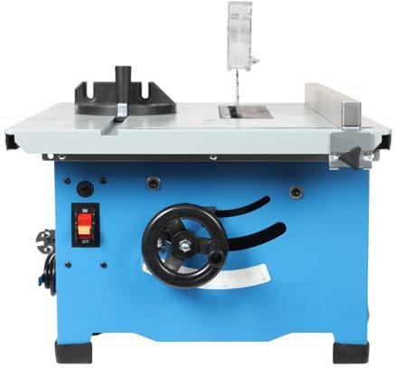 Scie circulaire de table, 1400 W, 220 V, angle réglable, 4200 tr/min, scie circulaire de table pour un usage domestique, le bricolage personnel, le travail du bois, jusqu'à 50 kg