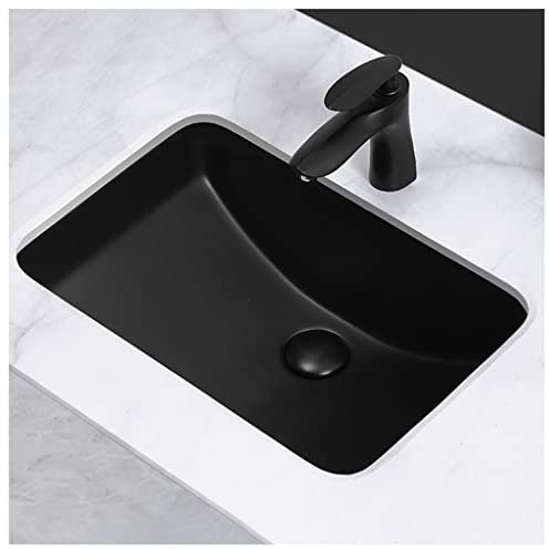 SQMGFA Lavelli da Cucina, lavandino da Bagno in Porcellana sottotop, lavabo Rettangolare, lavabo sottopiano (45 * 35,5 * 20 cm) (45 * 35,5 * 20 cm)