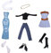 12 vestiti per bambole vestiti per bambole abiti moda top camicetta abito da sera moda gonne in denim per bambole 11,5 pollici