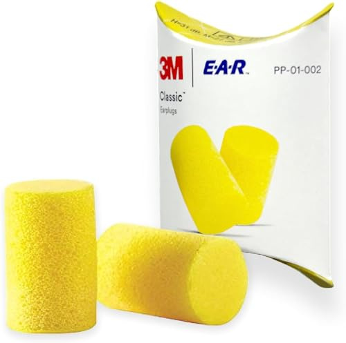 Ear Classic Ear Plugs - EarPlug Pairs (Individually Packed) - Yellow - SNR 28dB - Defenders for Hearing Protection, EarPlugs for Sleep, Earplugs for Sleeping Noise Cancelling (250)