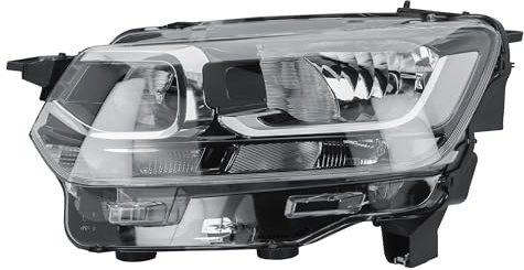 LONGLING Phare gauche côté conducteur, projecteur avant avec moteur, pour Citroën Berlingo 2018-2024, Fiat Doblò 2022-2024