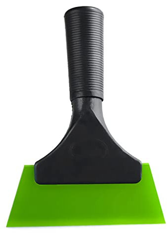 PENCHEAK Raclette pour vitre de voiture - Accessoire pour film de fenêtre - Raclette de voiture - Raclette à eau et à glace - Avec longue poignée de séchage