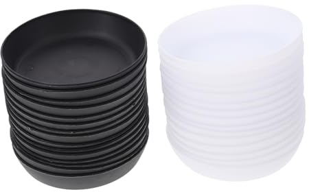 Milisten 30piezas Bandeja De Agua para Suculentas Base para Macetas Plástica Placa para Macetas Caseras Bandeja para Agua Sencilla para Cultivo De Plantas Interior