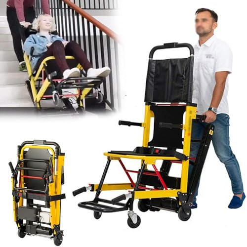 BEDCKCC Sillas De Ruedas Eléctricas para Escaleras, Silla Plegable Portátil Escalera Ascensor Escalera Asistencia De Movilidad para Subir Y Bajar Escaleras