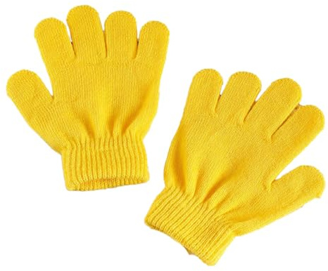 BrightGlow Kinder Winter Handschuhe Gestrickte Handschuhe Fäustlinge Niedliche Strickhandschuhe Vollfingerhandschuhe Jungen Mädchen Stricken Kinderhandschuh für 5-13 Jahre